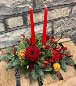 Christmas Embers Table Centre