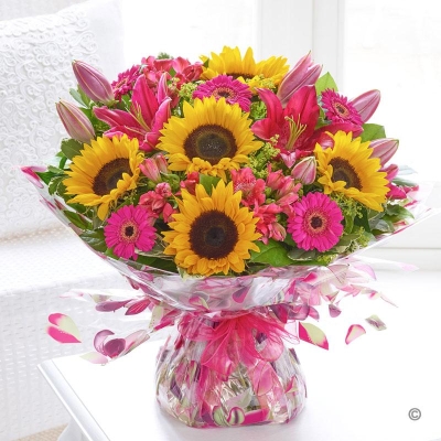 Sunflower Celebration Hand tied