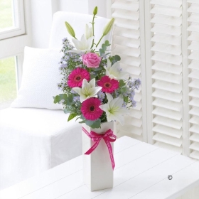 Grandparents Day Pastel Vase Arrangement