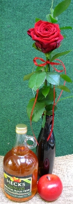 Cider and Single Rose Gift Set.