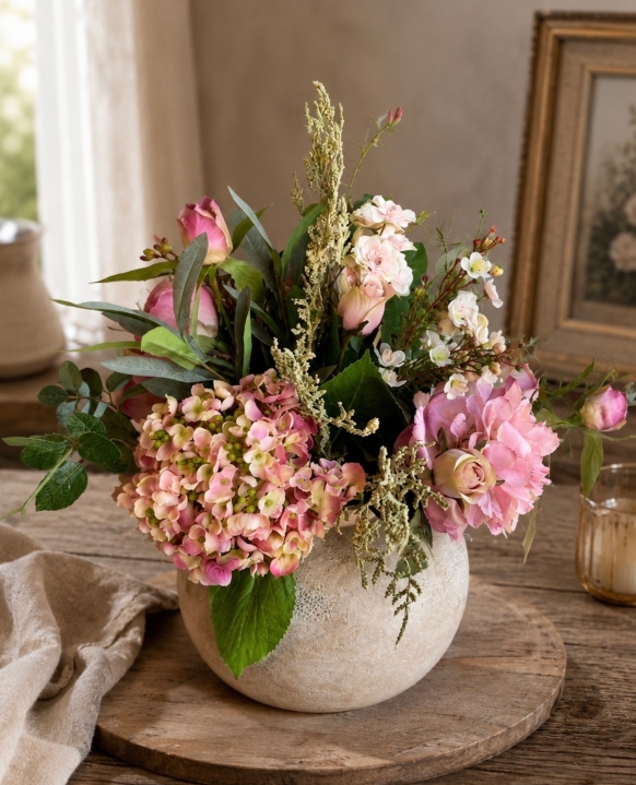 Forever Flowers Blush Garden Elegance