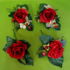 Bride & Bridesmaids Hand Held Posies with Buttonholes