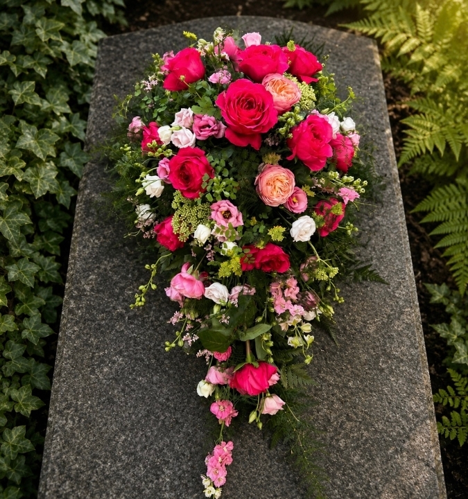 Single Spray in shades of Pink