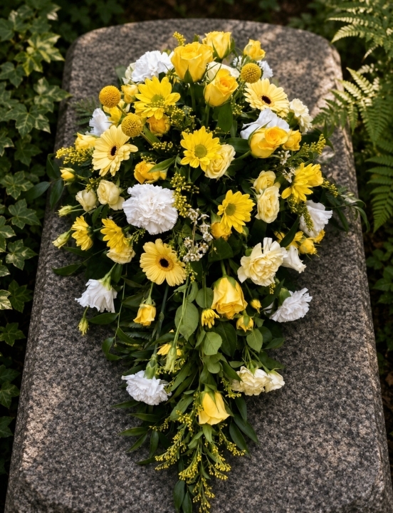 Single Spray in Yellow & White