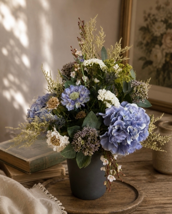 Forever Flowers Misty Meadow Blue