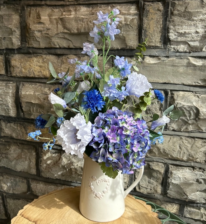 Forever Flowers Country Blue