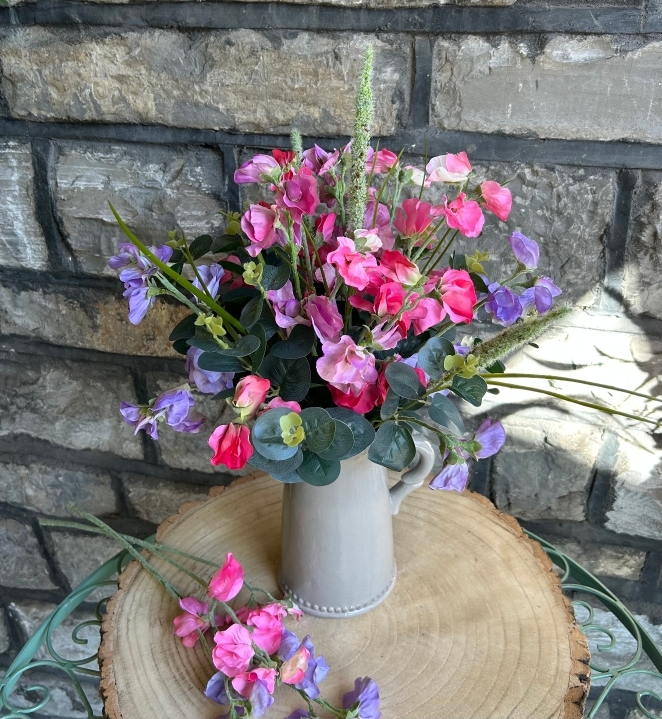 Forever Flowers Sweet Pea Jug